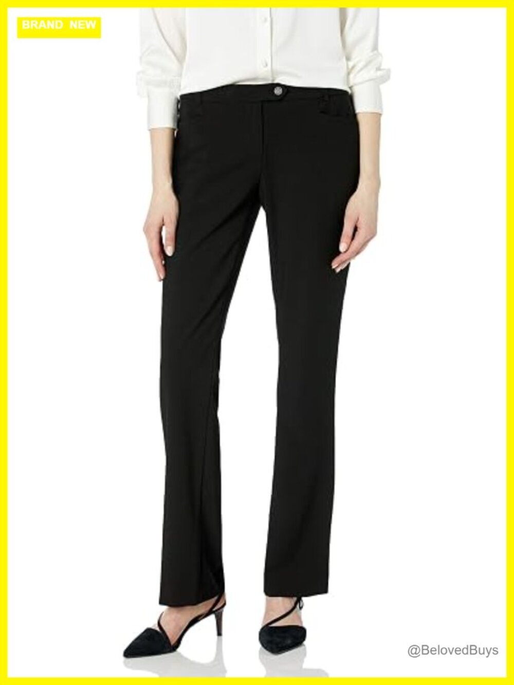 Modern Fit Suit Pant Straight Leg Flat-Front Slacks - Picture 1 of 2
